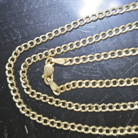 NEW Real 10K Gold Cuban Chain 24" Men’s Necklace - Picture 4 of 7
